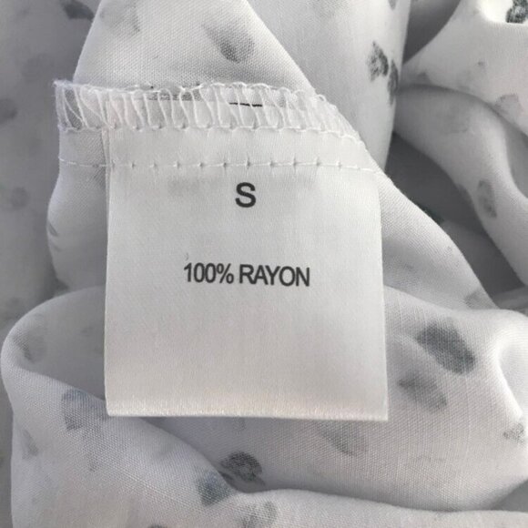 NWT JANE & DELANCEY Long Sleeve Top Blouse Size Small Tab Sleeves Hearts Pattern - Picture 7 of 7